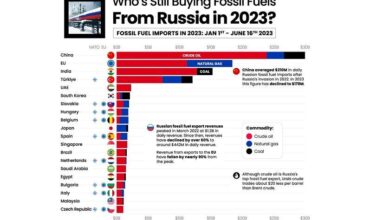 Photo of 2023 წლის მონაცემები: ჩინეთი, ევროკავშირი, ინდოეთი – ვინ ყიდულობს რუსულ წიაღისეულ საწვავს!?
